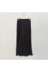 Lyne Halim Skirt Pleats Panjang Hitam, 8178.